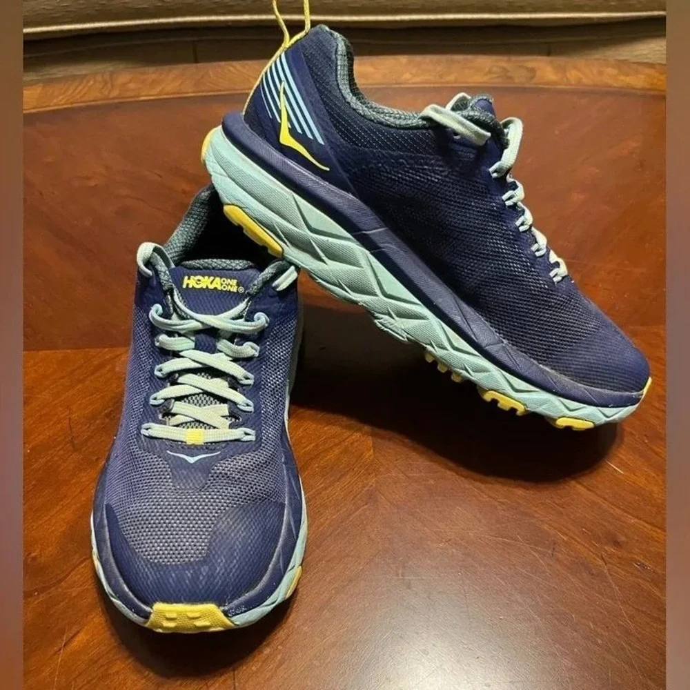 Hoka One One Challenger ATR 5 Womens Trail Running Shoes Blue Mallard 1104094